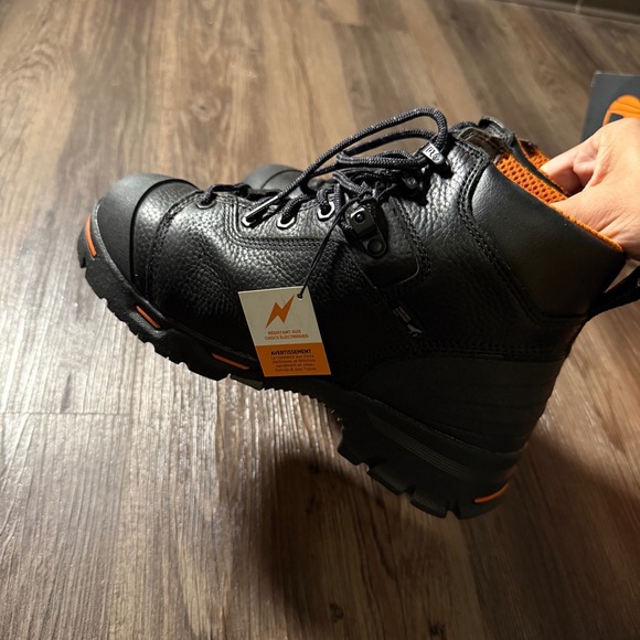 Timberland PRO Endurance 6" Steel Safety Toe Waterproof Work Boots Black Mens - Picture 5 of 8